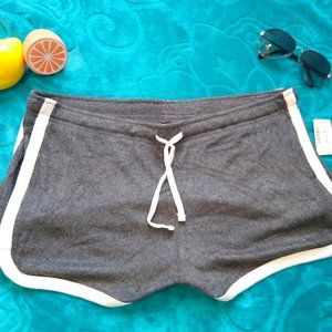 Gray Aeropostale Fuzzy Girlfriend Shorts